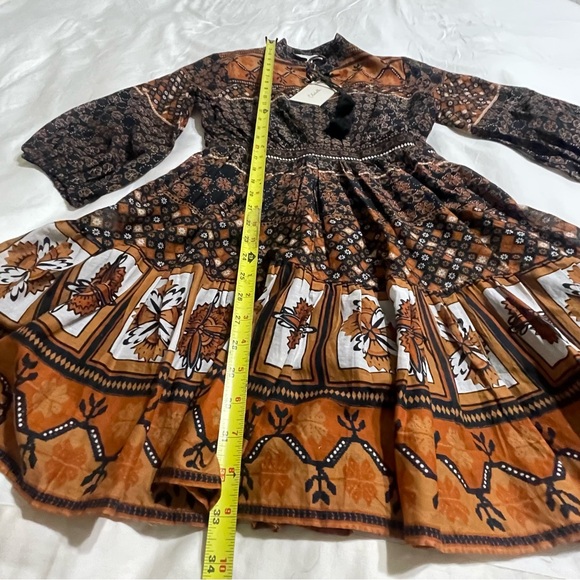 Cleobella Black and Brown Patterned Mini Dress‎ XS - Picture 12 of 14